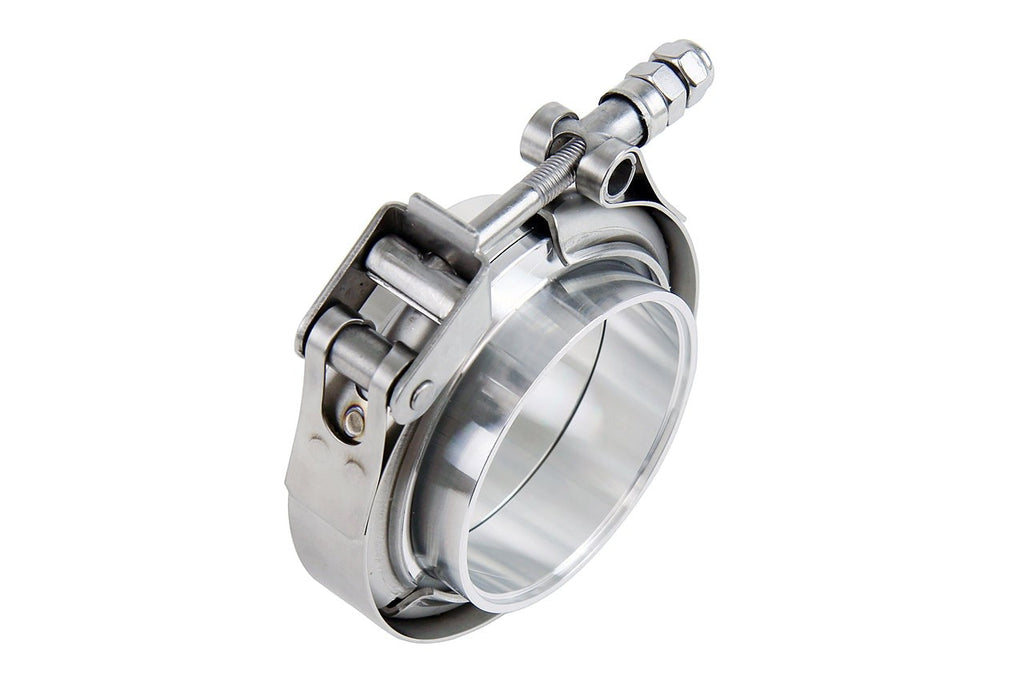 HPS Stainless Steel 3.5" V Band Clamp Kit, Aluminum Flanges, NBR O-Ring, Quick Release