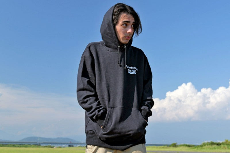 HKS HOODIE SUPER DRAGER BLACK L