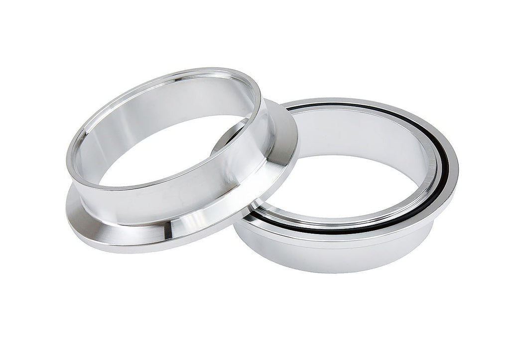 HPS Stainless Steel 3.5" V Band Clamp Kit, Aluminum Flanges, NBR O-Ring, Quick Release
