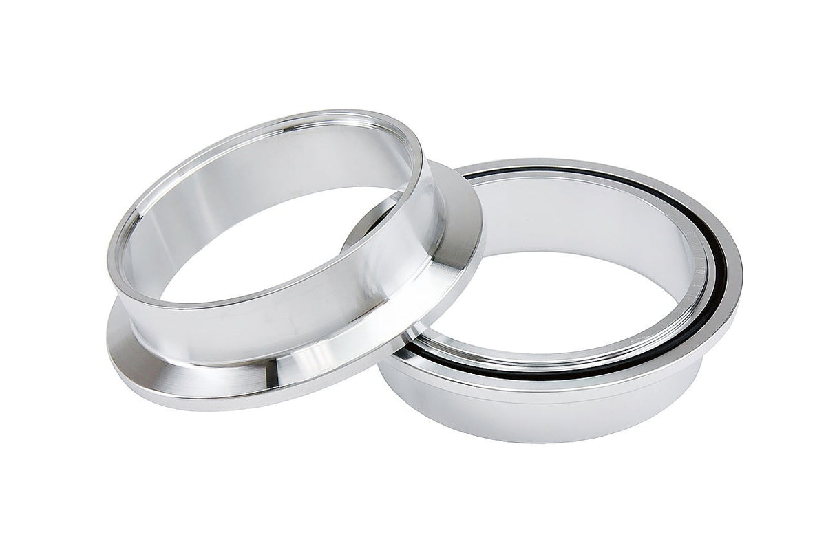 HPS Stainless Steel 3.5" V Band Clamp Kit, Aluminum Flanges, NBR O-Ring, Quick Release
