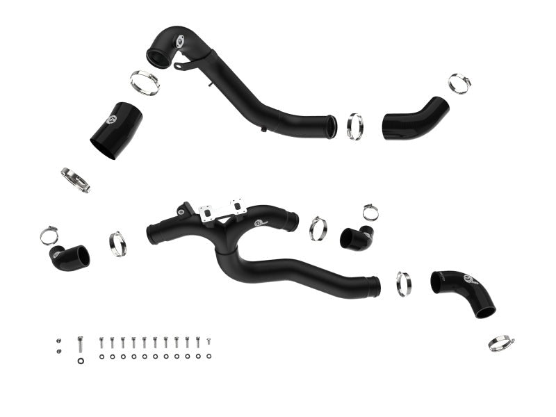 aFe 19-26 Genesis G70 V6 3.3L (tt) BladeRunner Aluminum Hot/Cold Charge Pipe Kit - Red